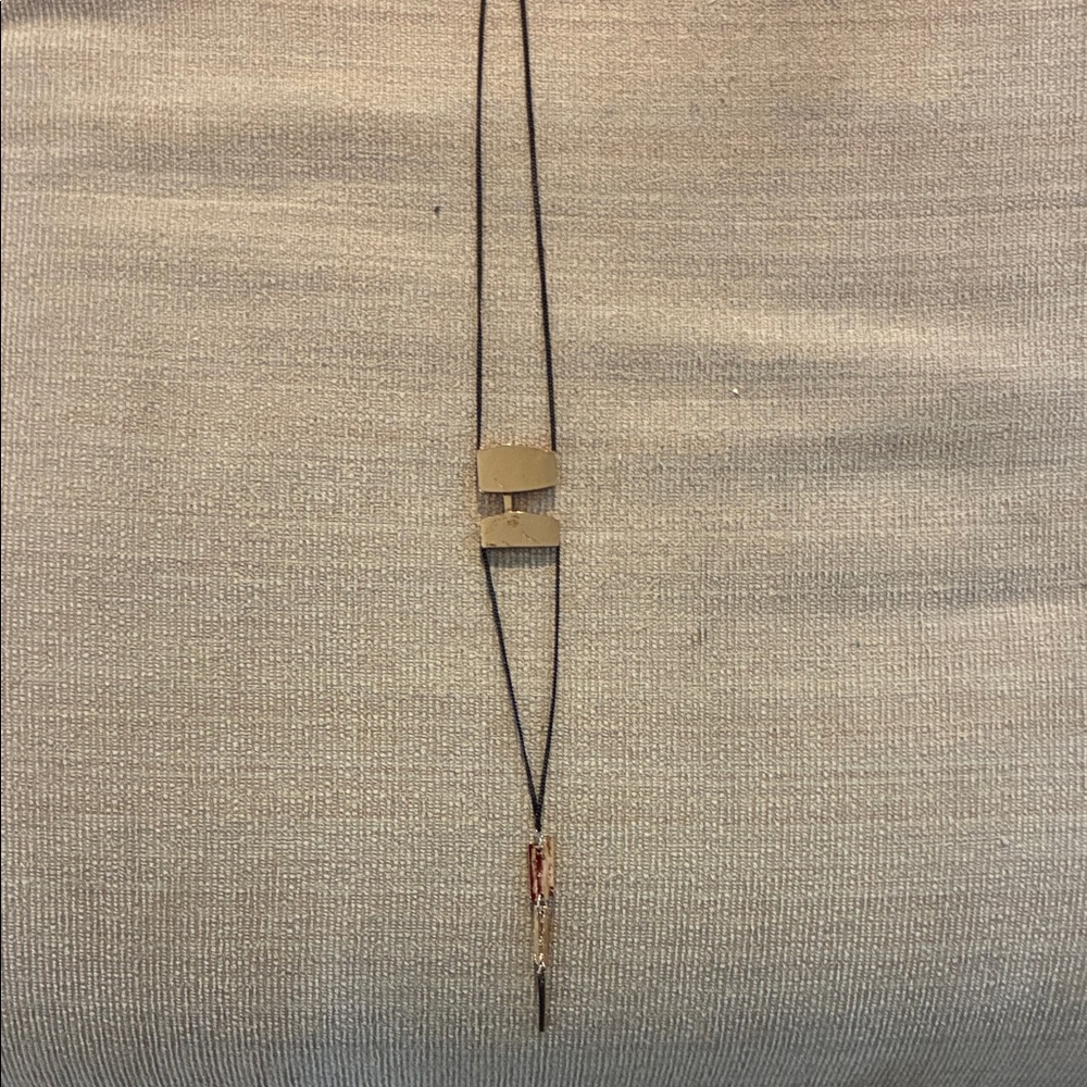 Two-Tone Gold and Black Necklace